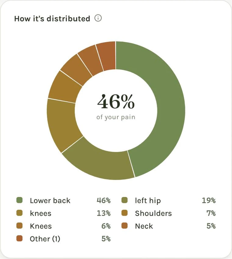 Rootwork data: how pain is distributed across the body